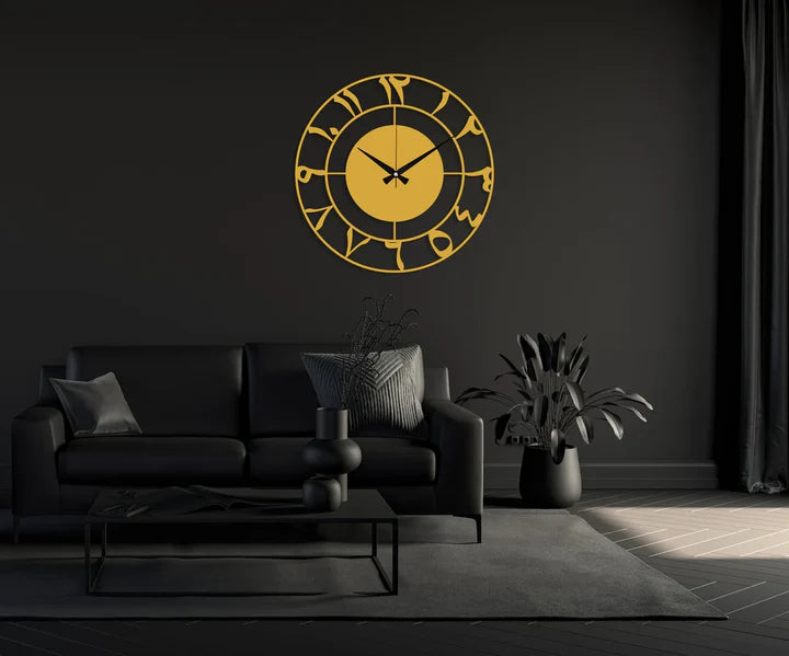 Modern Arabic Numeral Design – Luxury Minimalist Metal Wall Clock