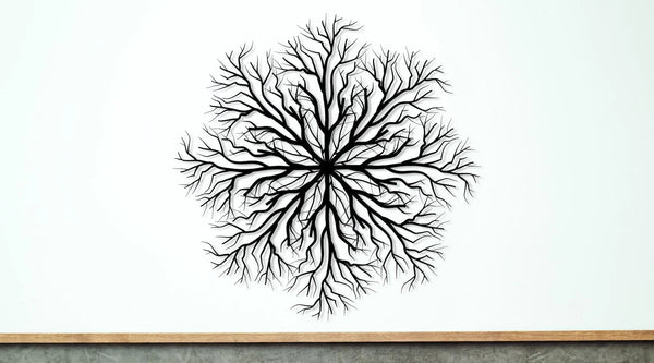 Modern Tree Root Metal Wall Art - Nature-Inspired Minimalist Wall Décor for Home & Office