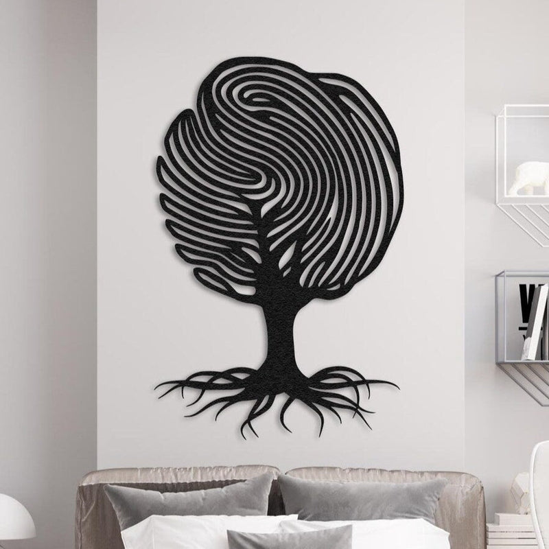 Modern Abstract Tree Metal Wall Art – Nature-Inspired Minimalist Decor