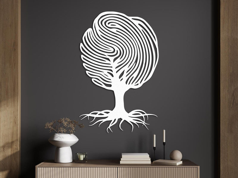 Modern Abstract Tree Metal Wall Art – Nature-Inspired Minimalist Decor