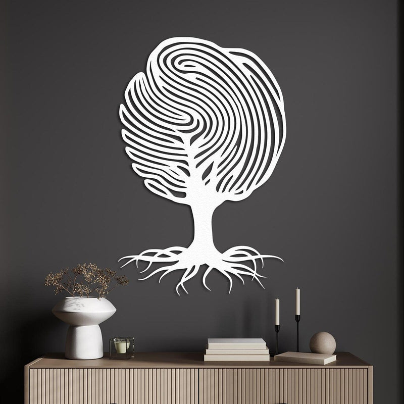 Modern Abstract Tree Metal Wall Art – Nature-Inspired Minimalist Decor