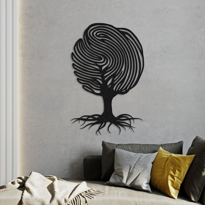 Modern Abstract Tree Metal Wall Art – Nature-Inspired Minimalist Decor