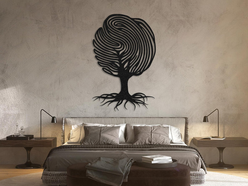 Modern Abstract Tree Metal Wall Art – Nature-Inspired Minimalist Decor