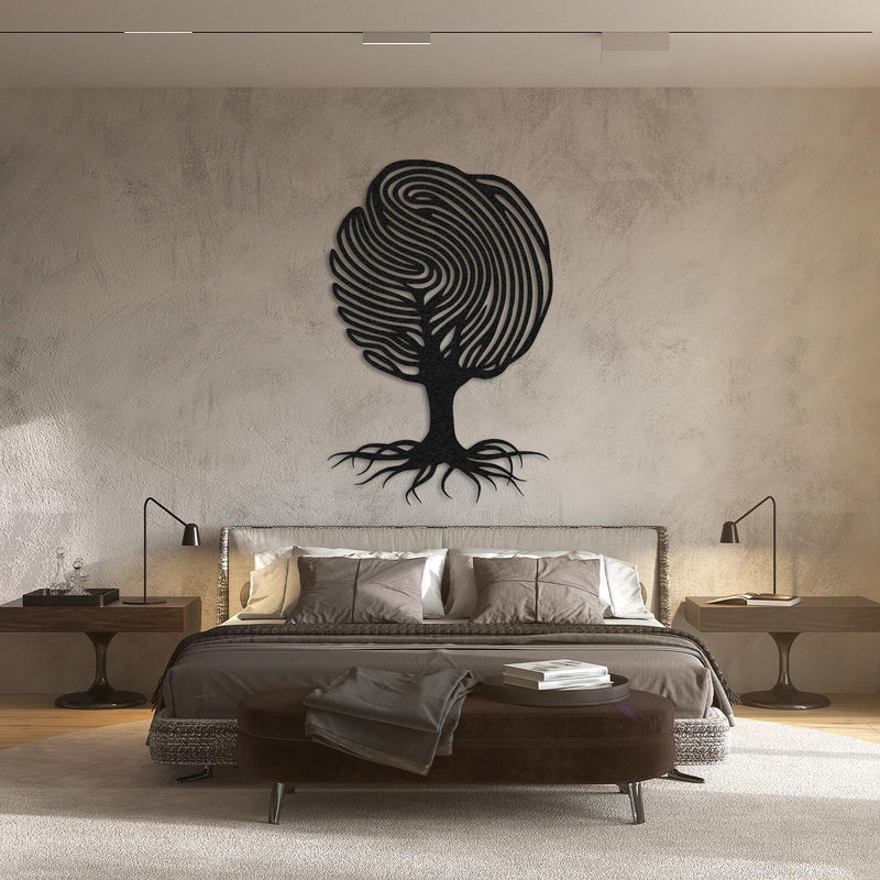 Modern Abstract Tree Metal Wall Art – Nature-Inspired Minimalist Decor