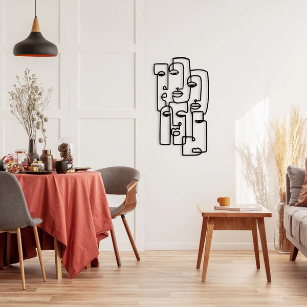 Picasso Abstract Faces Line Art – Modern Wall Decor