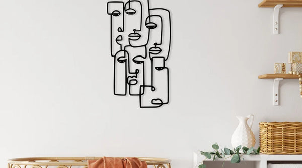 Picasso Abstract Faces Line Art – Modern Wall Decor