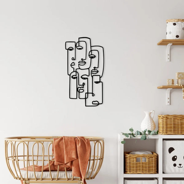 Picasso Abstract Faces Line Art – Modern Wall Decor