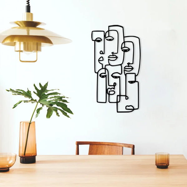 Picasso Abstract Faces Line Art – Modern Wall Decor