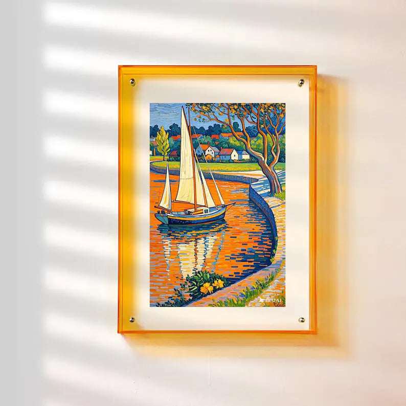 Colorful Acrylic Wall-Mounted Photo Frame – Versatile & Vibrant Display