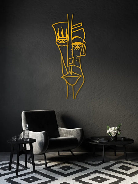 Pablo Picasso Inspired Wall Art – Abstract Cubism Faces Decor