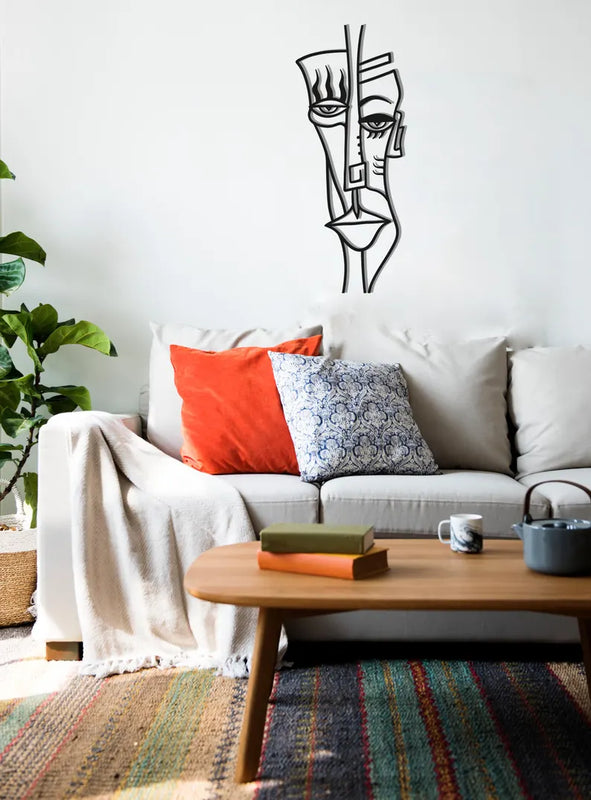 Pablo Picasso Inspired Wall Art – Abstract Cubism Faces Decor