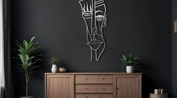 Pablo Picasso Inspired Wall Art – Abstract Cubism Faces Decor