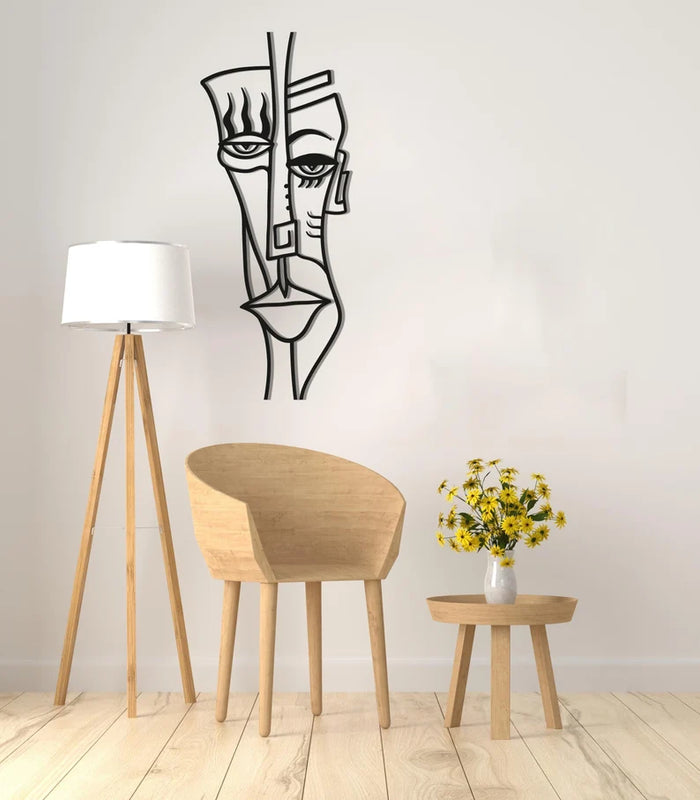 Pablo Picasso Inspired Wall Art – Abstract Cubism Faces Decor