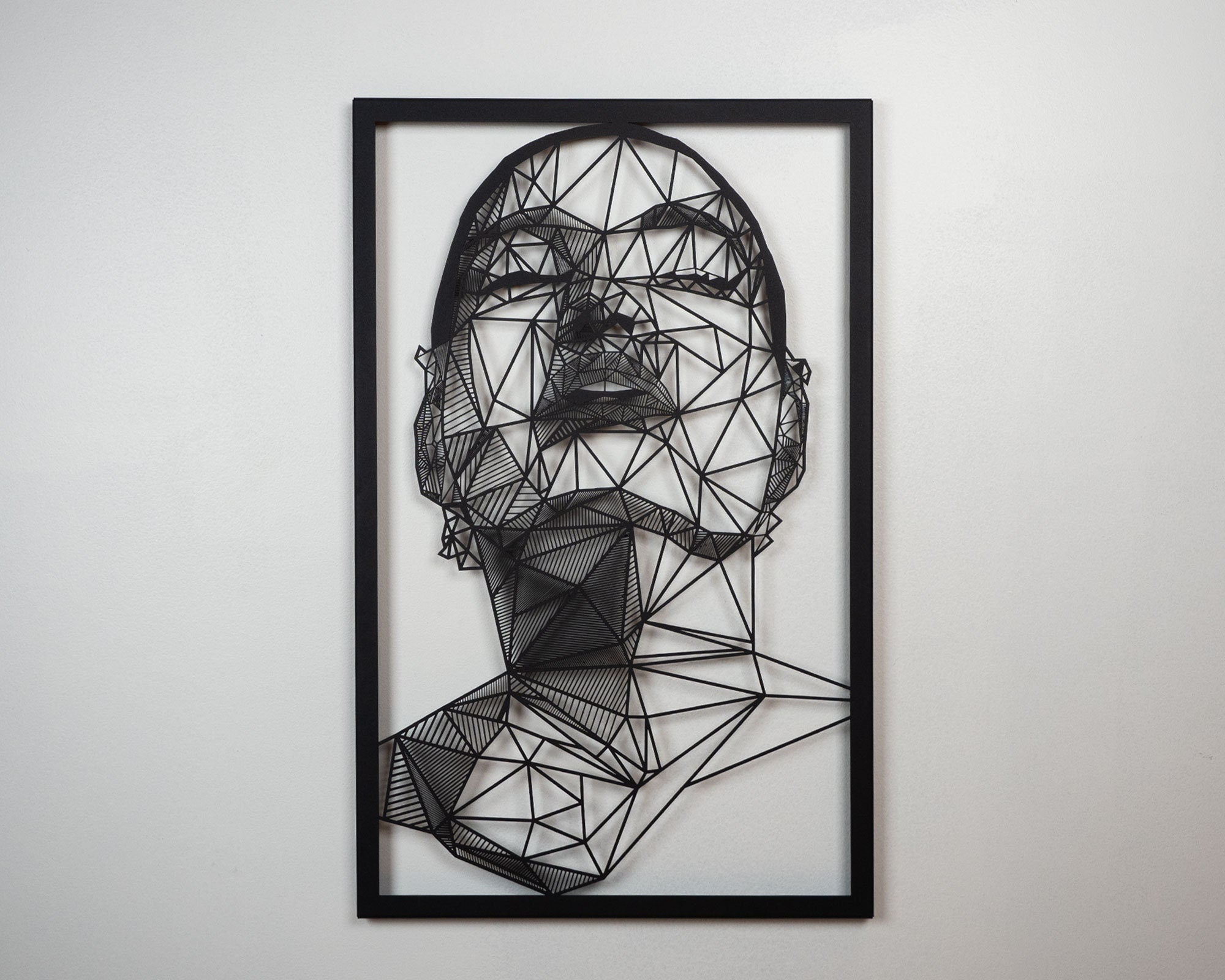 Woman Face Metal Wall Art | Unique Abstract Wall Decor | One Line Modern Art | Minimalist Face Design for Living Room or Bedroom