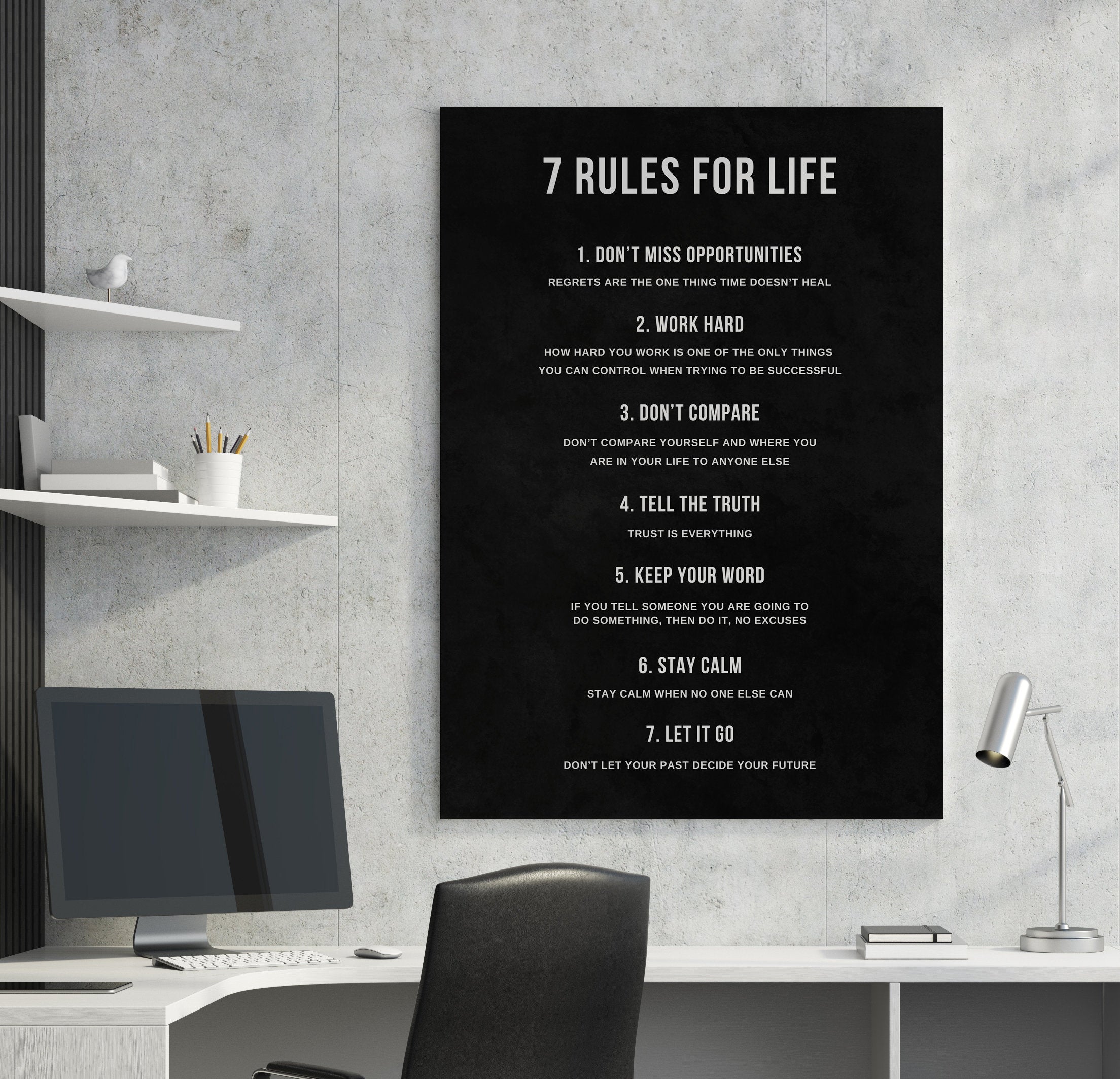 Motivational Canvas Art – Inspirational Wall Decor for Home, Office & Gym