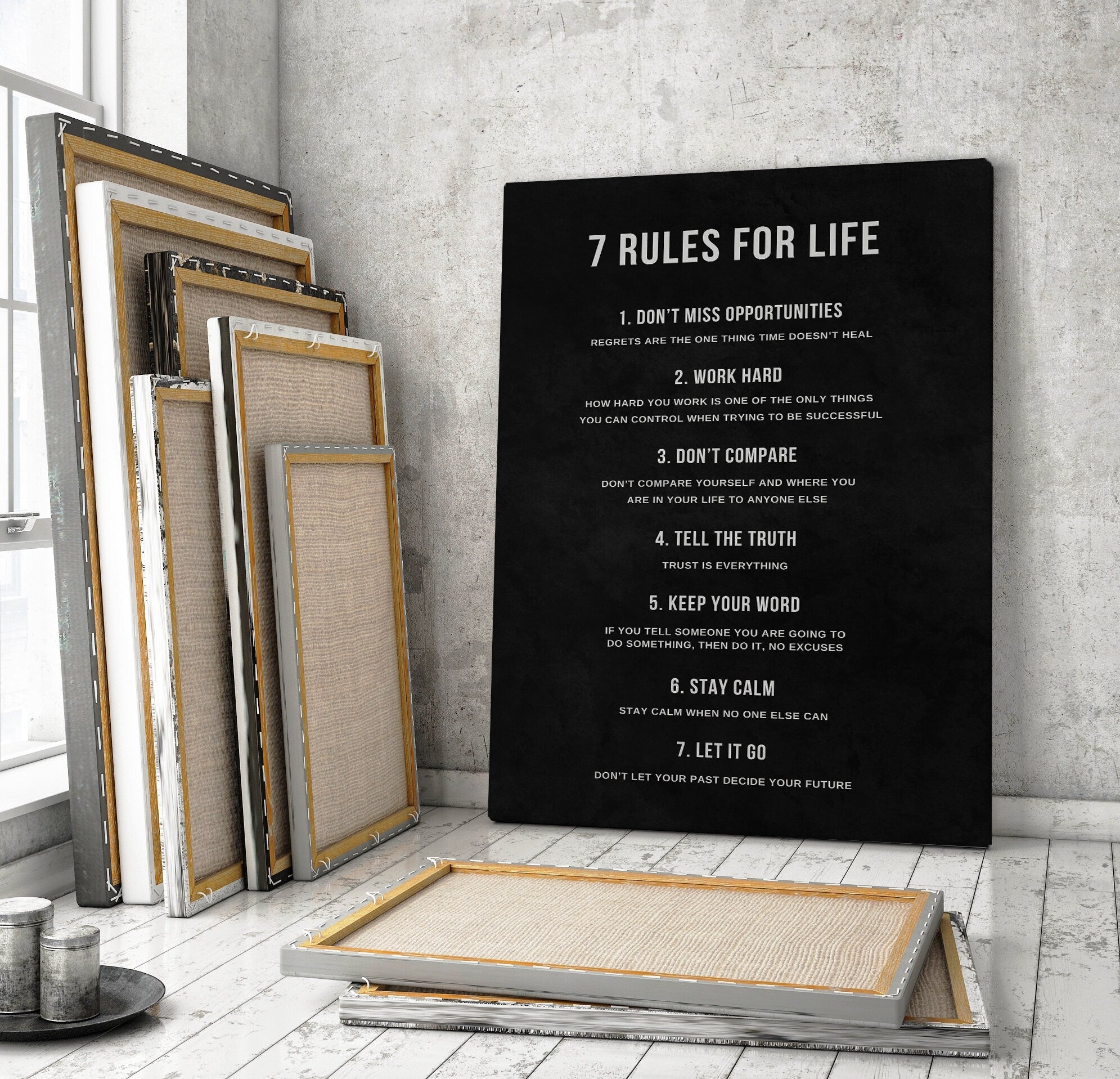 Motivational Canvas Art – Inspirational Wall Decor for Home, Office & Gym