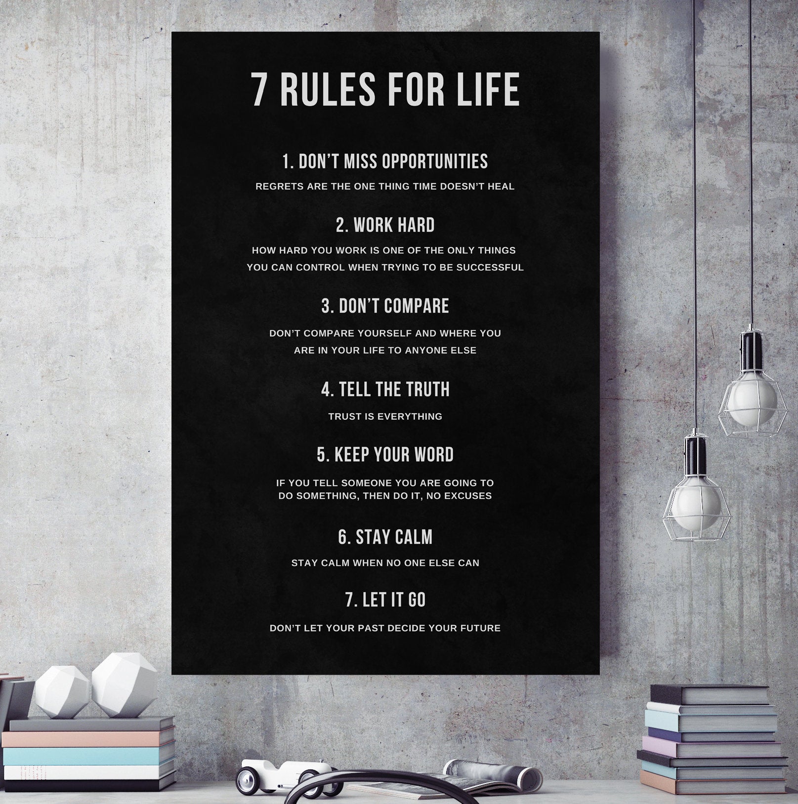 Motivational Canvas Art – Inspirational Wall Decor for Home, Office & Gym