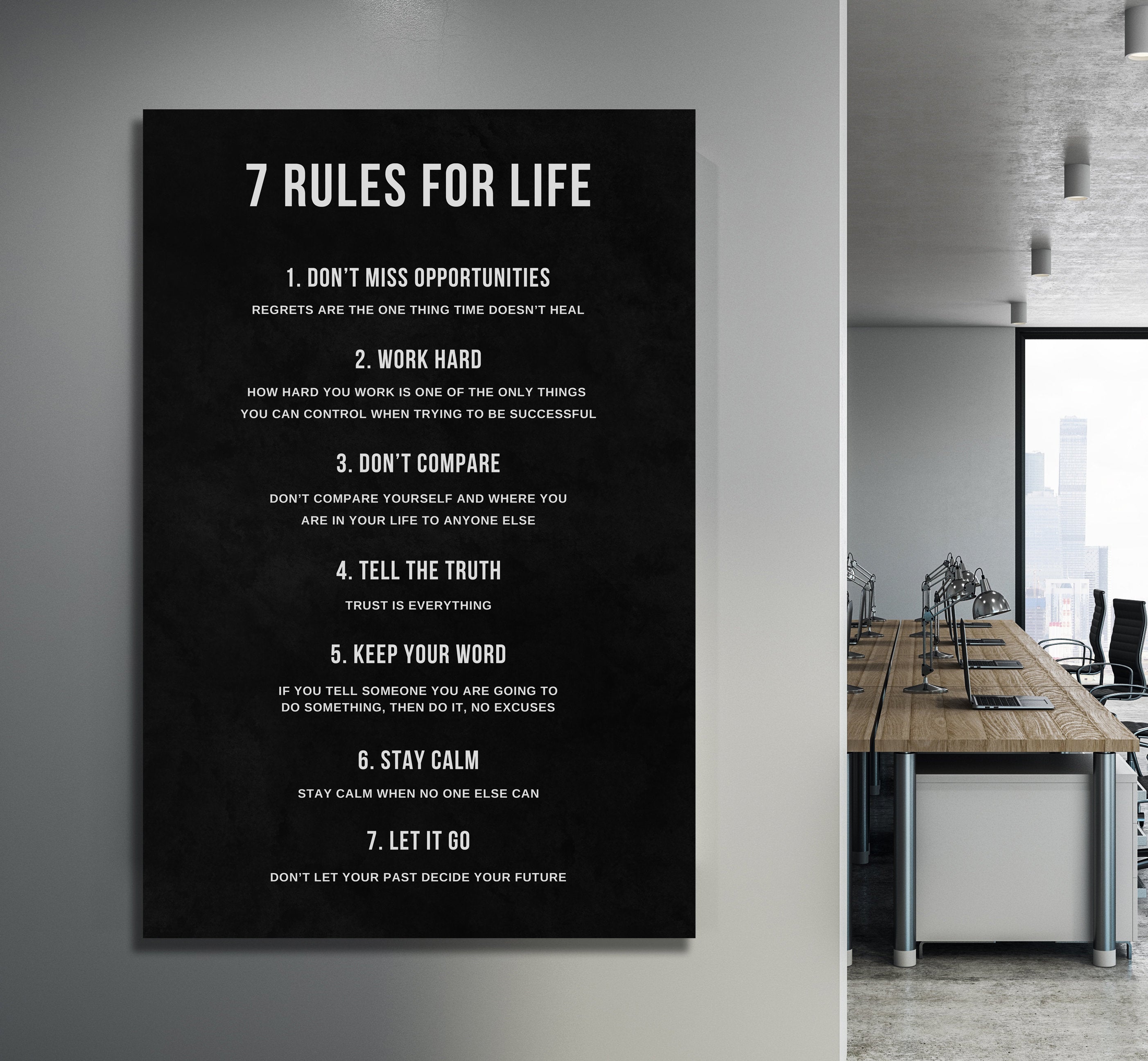 Motivational Canvas Art – Inspirational Wall Decor for Home, Office & Gym