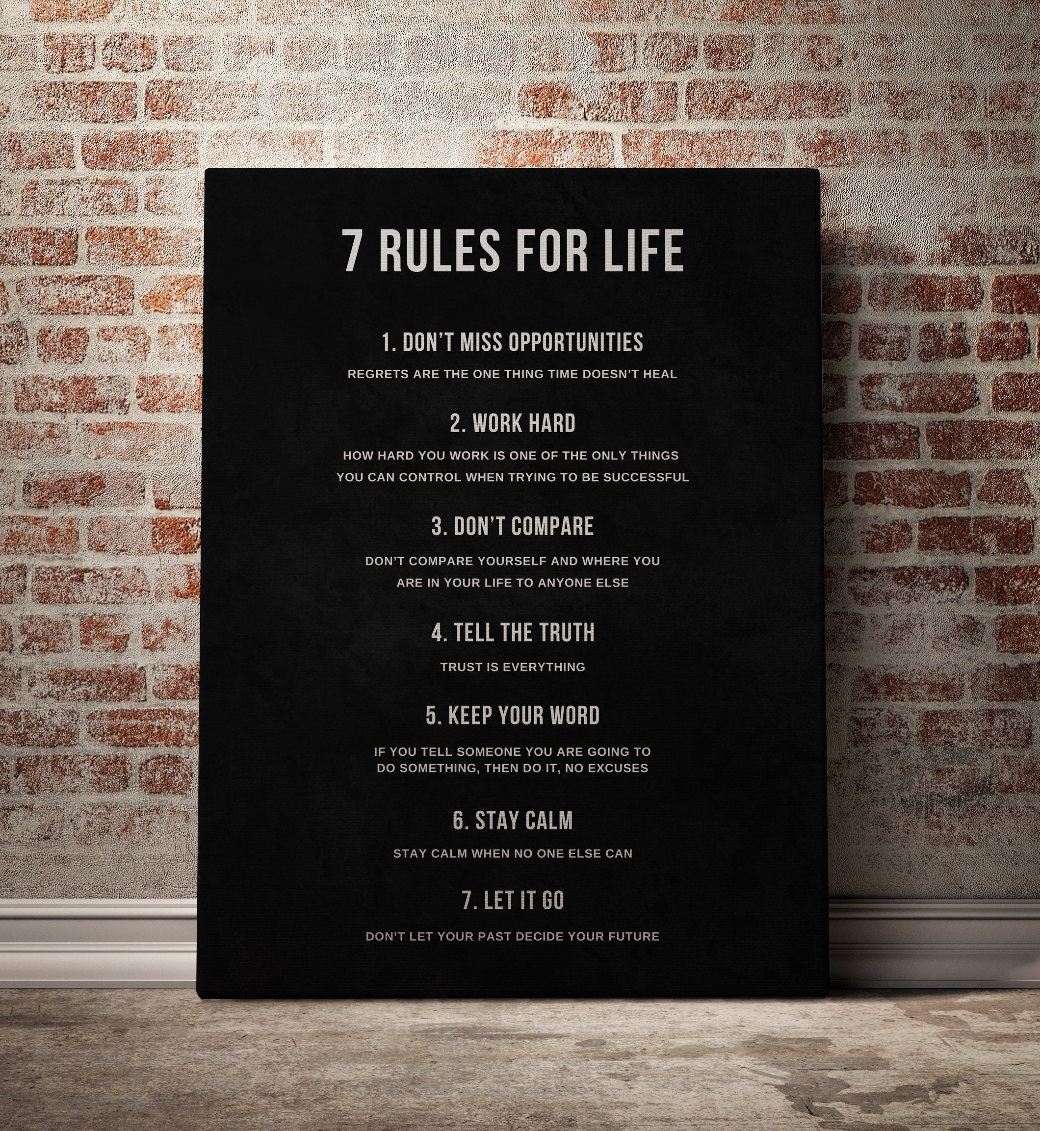 Motivational Canvas Art – Inspirational Wall Decor for Home, Office & Gym