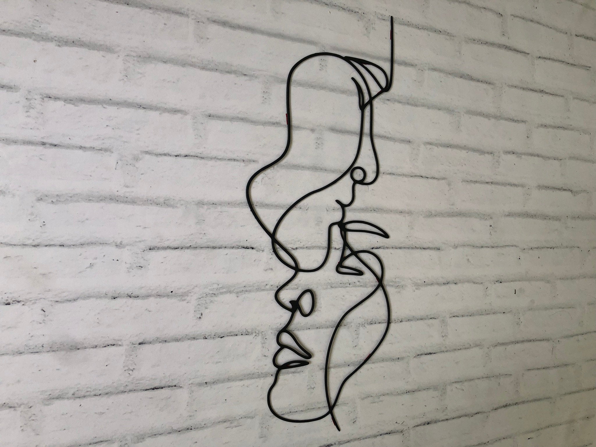 One Line Couple Wall Art