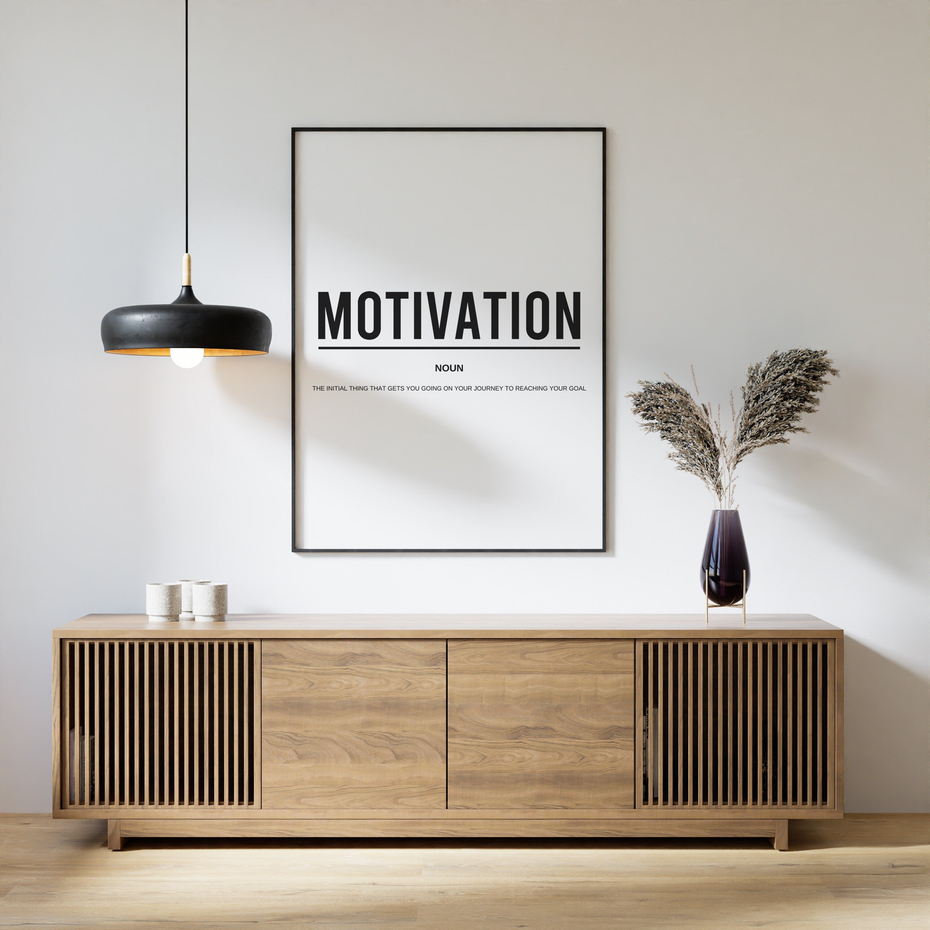 Strength | Motivation | Consistency – 3-Piece Definition Wall Art Set