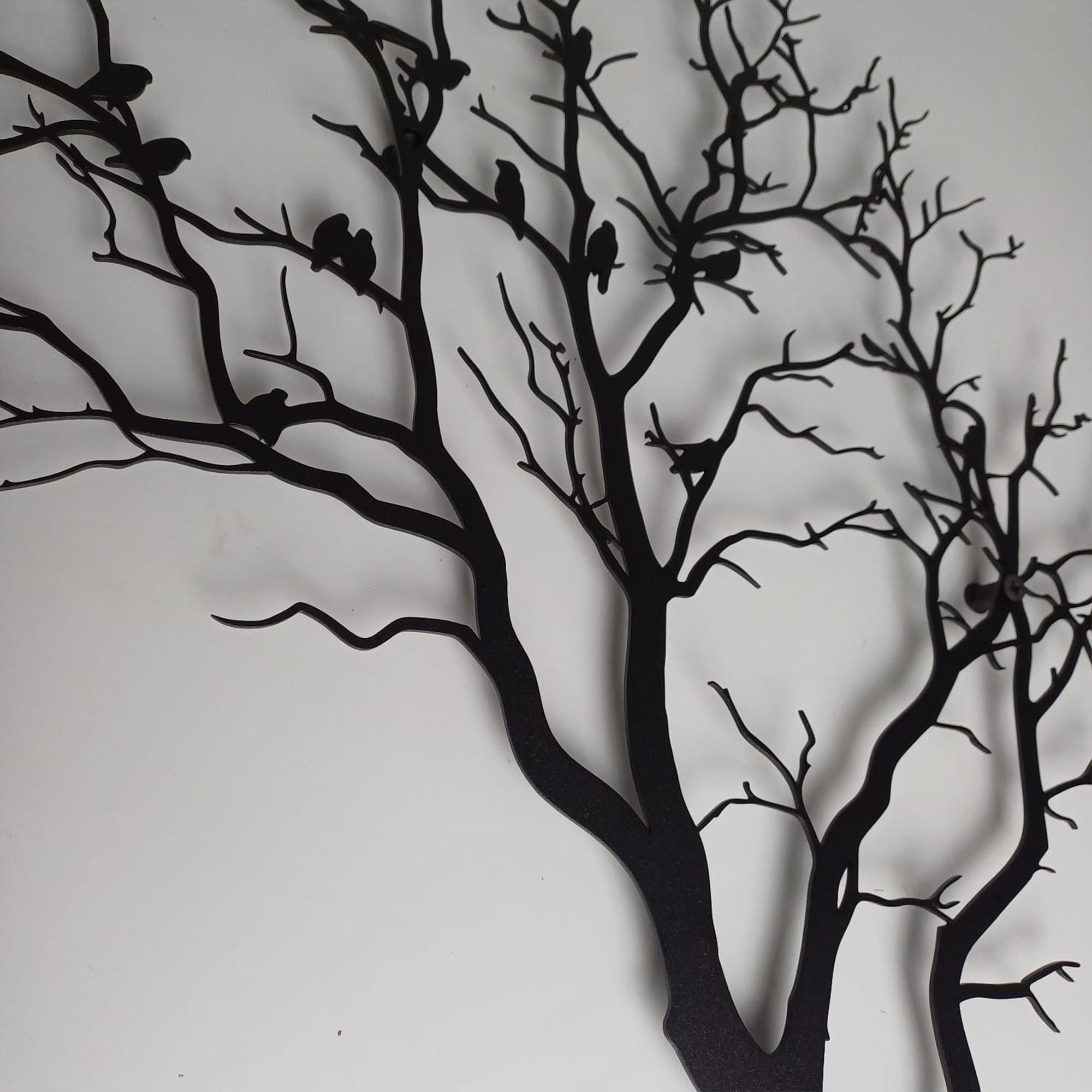 🕊️ Birds on Tree Branch Wall Art | Nature-Inspired Acrylic Decor | Living Room Forest Wall Hanging