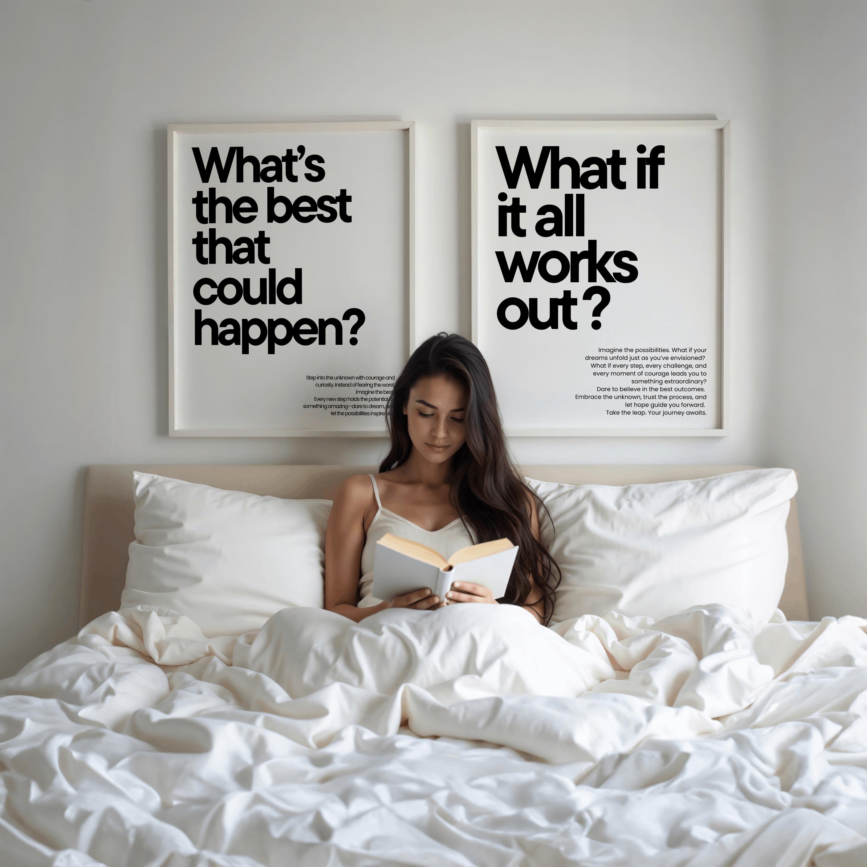 What’s the Best That Could Happen? – Motivational Quote Wall Art