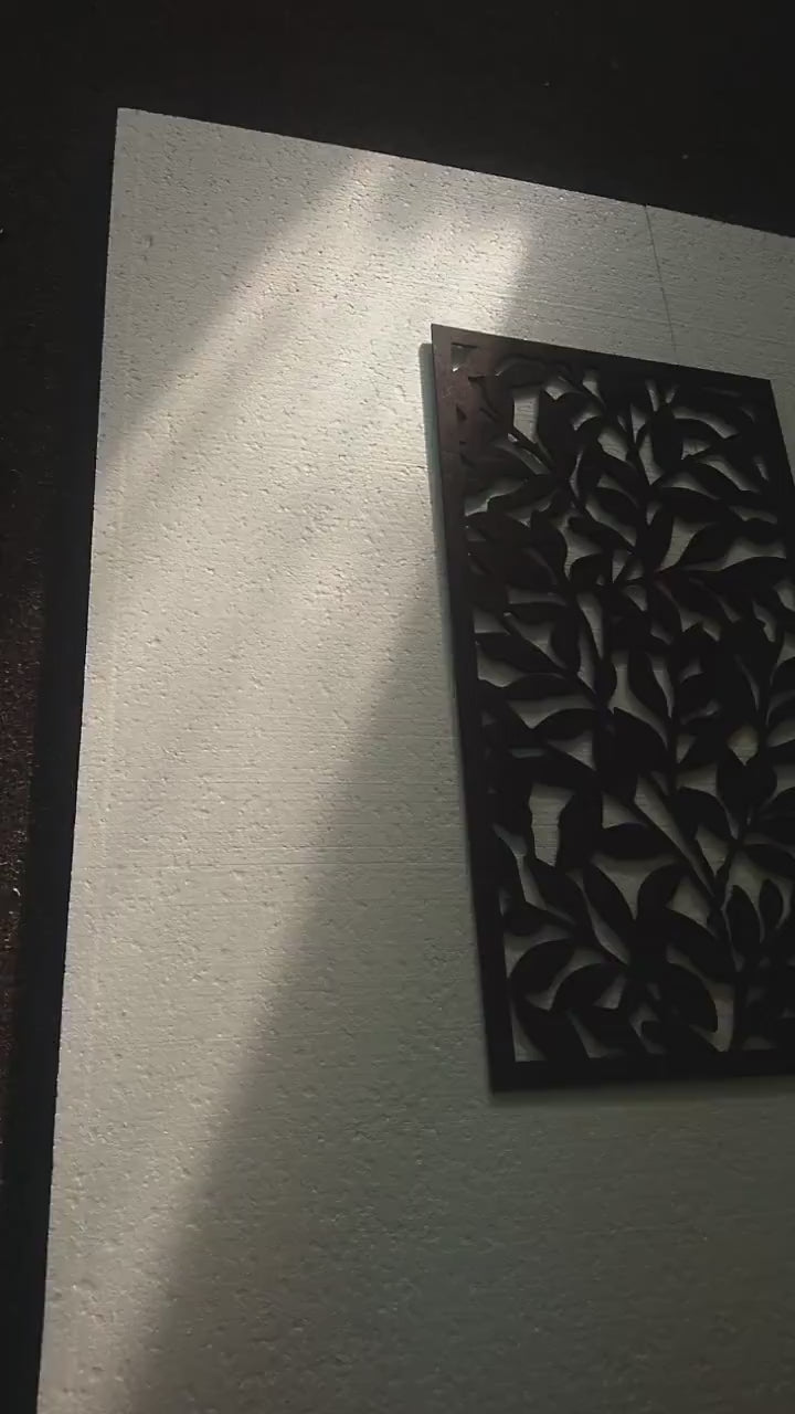 Wood Leaves Wall Decor | Set of 3 Monstera Leaf Wall Panels
